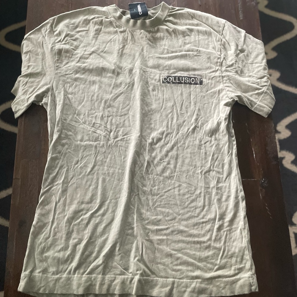 Large t-shirt from collusion (tan) tags not included.